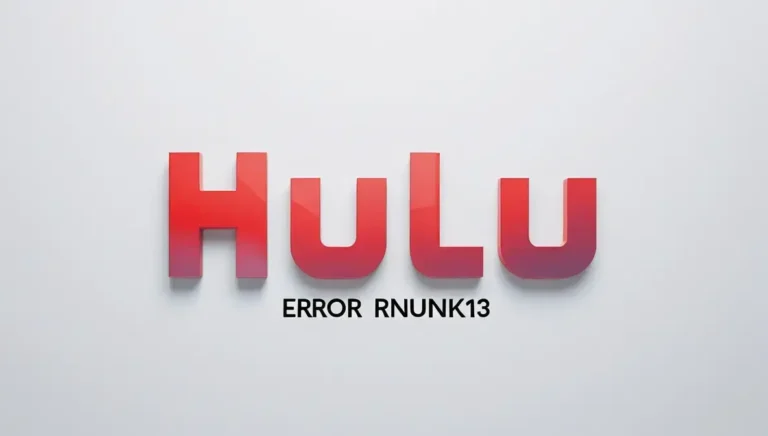 How to Fix Hulu Error RUNUNK13 (Troubleshooting Guide 2025)